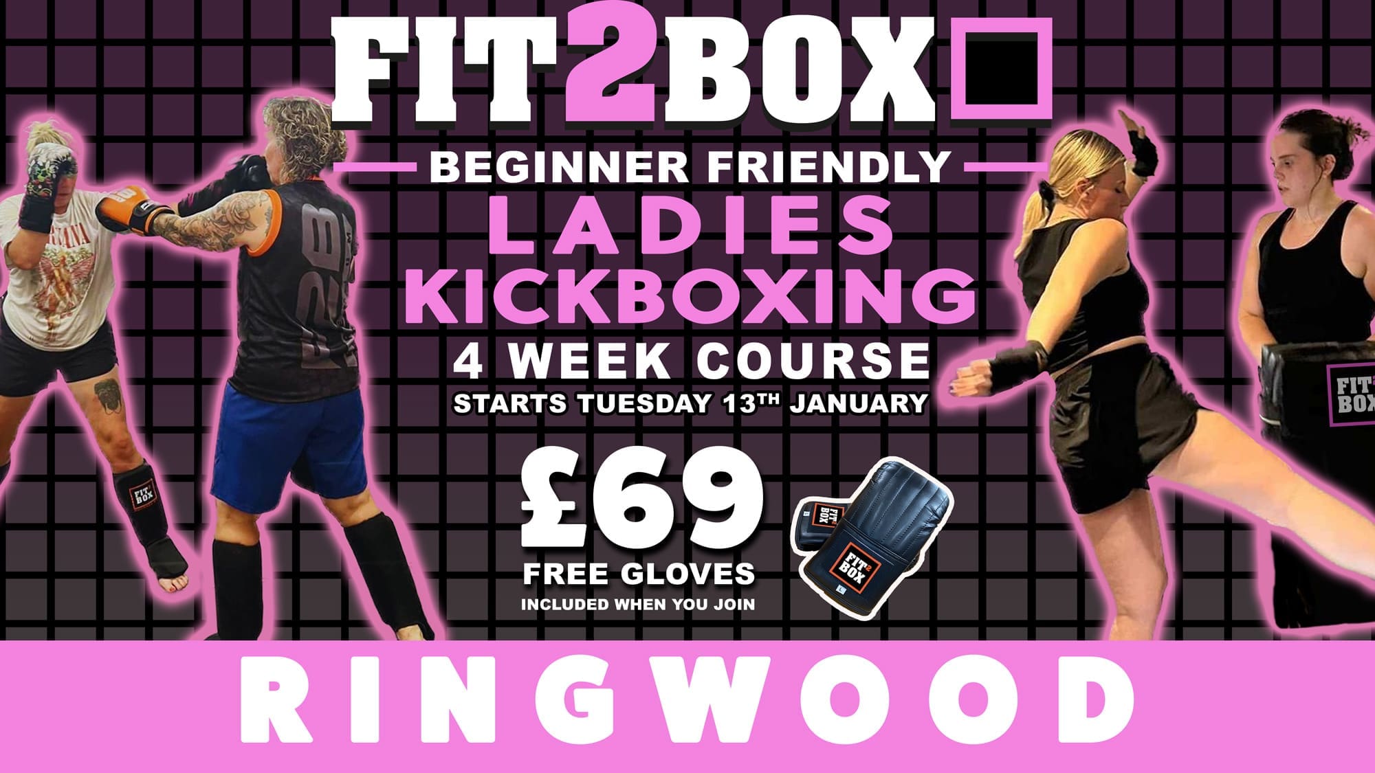 Ladies Kickboxing 4 weeks course in Ringwood UK